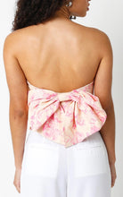 Load image into Gallery viewer, Strapless Floral Bow Top
