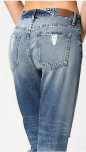“Hidden” Tracey Straight Crop Jeans