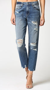 “Hidden” Tracey Straight Crop Jeans