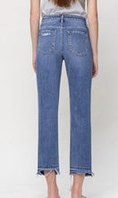 Load image into Gallery viewer, High Rise Released Hem Crop Straight Jeans

