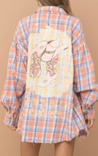 Load image into Gallery viewer, Distressed Flannel w/ Back Detail
