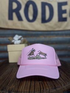 Cowboy Print Trucker Hat