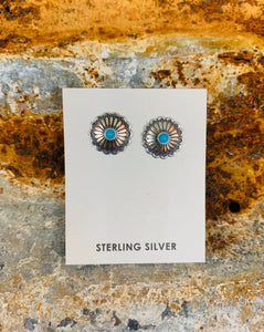 Turquoise/Silver Studs