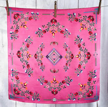 Load image into Gallery viewer, Fiesta Wild Rag-Hot Pink 26&quot;x26&quot;
