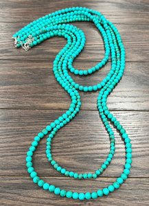4 Strand Turquoise Beads